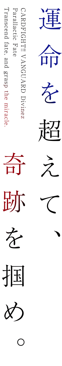運命を超えて、奇跡を掴め。